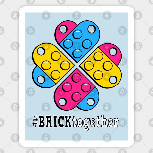 Lego Brick Together Flower Power Pan Support Sticker by Brick_Together